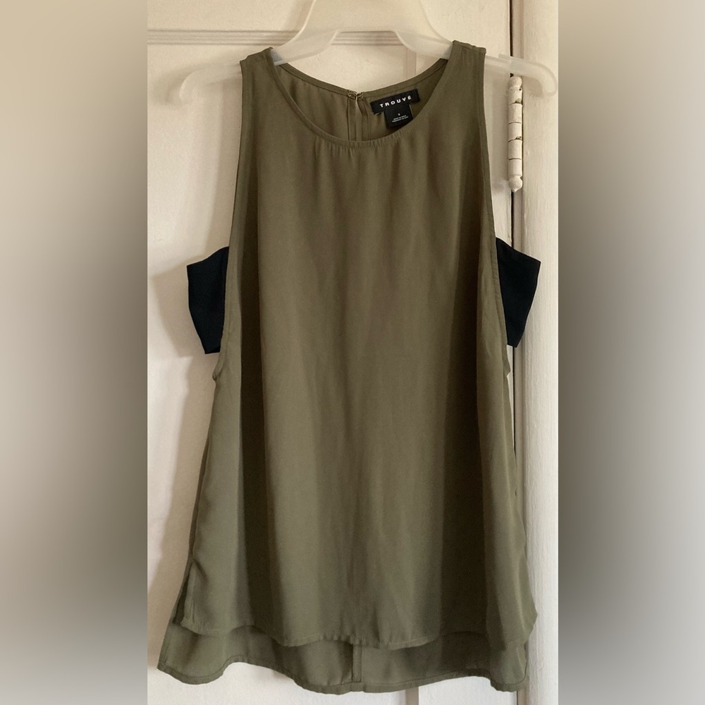 Trouvé Olive Green Top